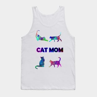 Cute Colorful Cats For Mom Tank Top